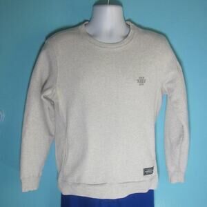 Neighborhood Japan Mens Size S Light Gray Cotton Logo Pullover Sweatshirt